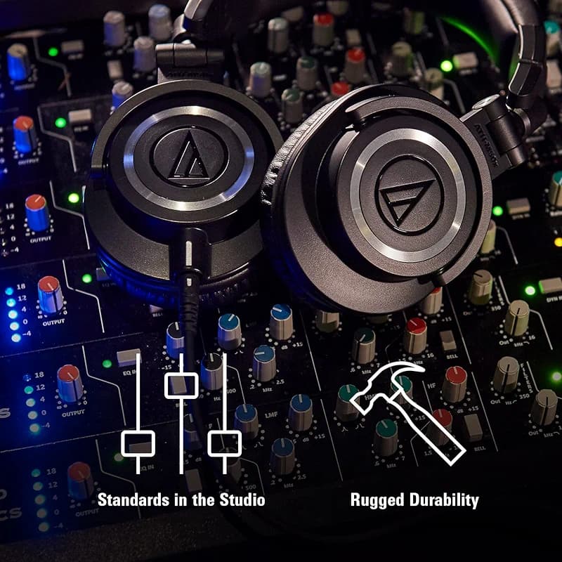 Audio-Technica ATH-M50X Professional Studio Monitor Headphones — image 7