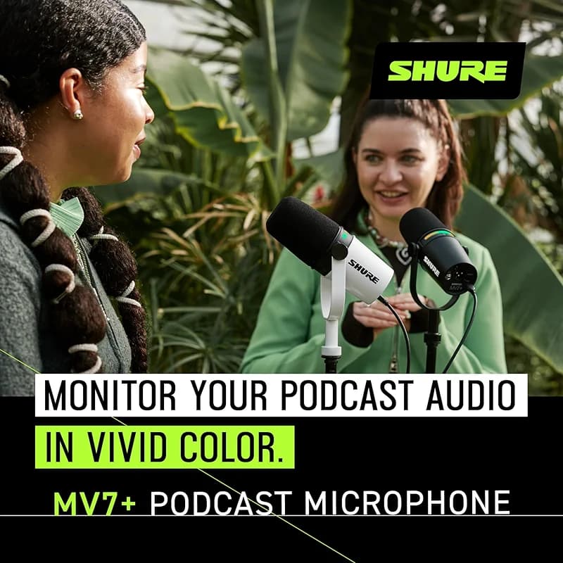 Shure MV7+ Podcast Dynamic Microphone with Stand – OBS Certified — image 4