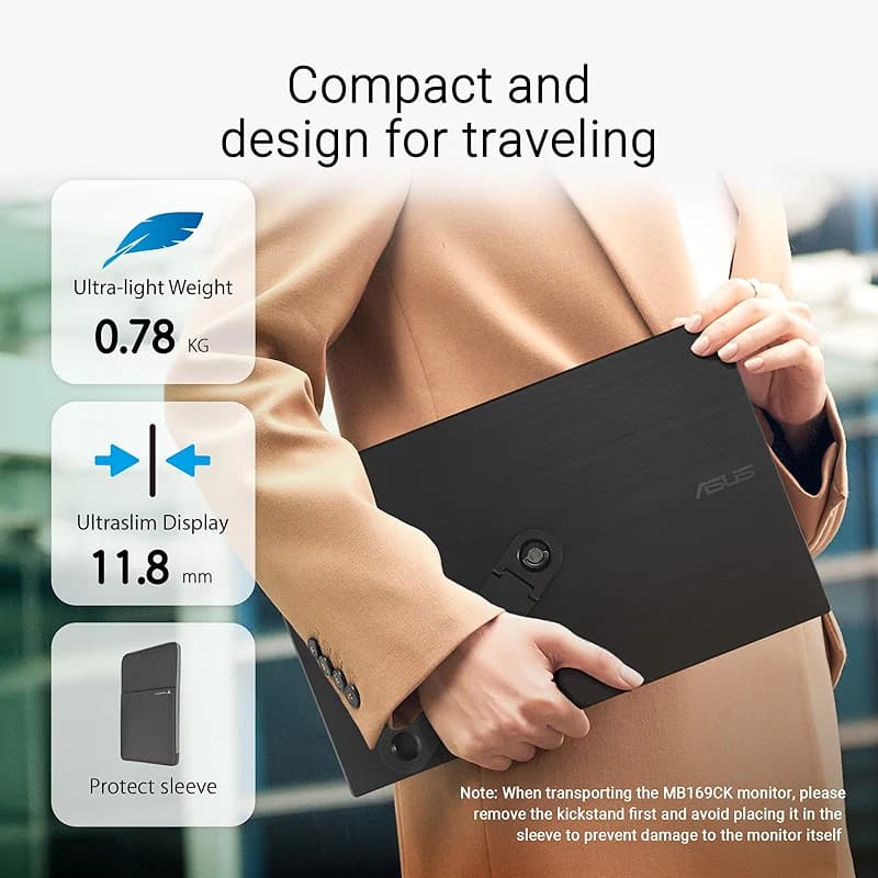 ASUS ZenScreen 16” Portable USB Monitor (MB169CK) - Full HD — image 5