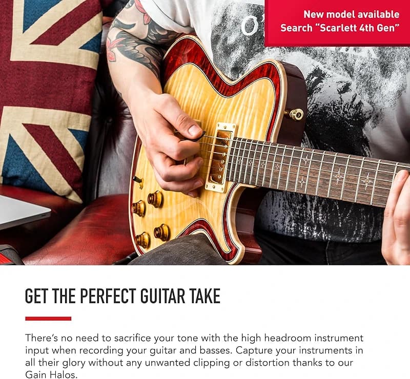 Focusrite Scarlett Solo 3rd Gen USB Audio Interface for Guitarists — image 5