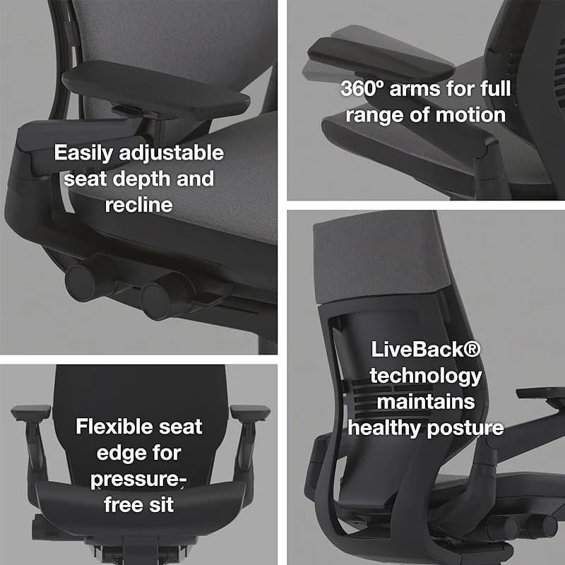 Steelcase Gesture Office Chair - Ergonomic Work Chair with Wheels for — image 8