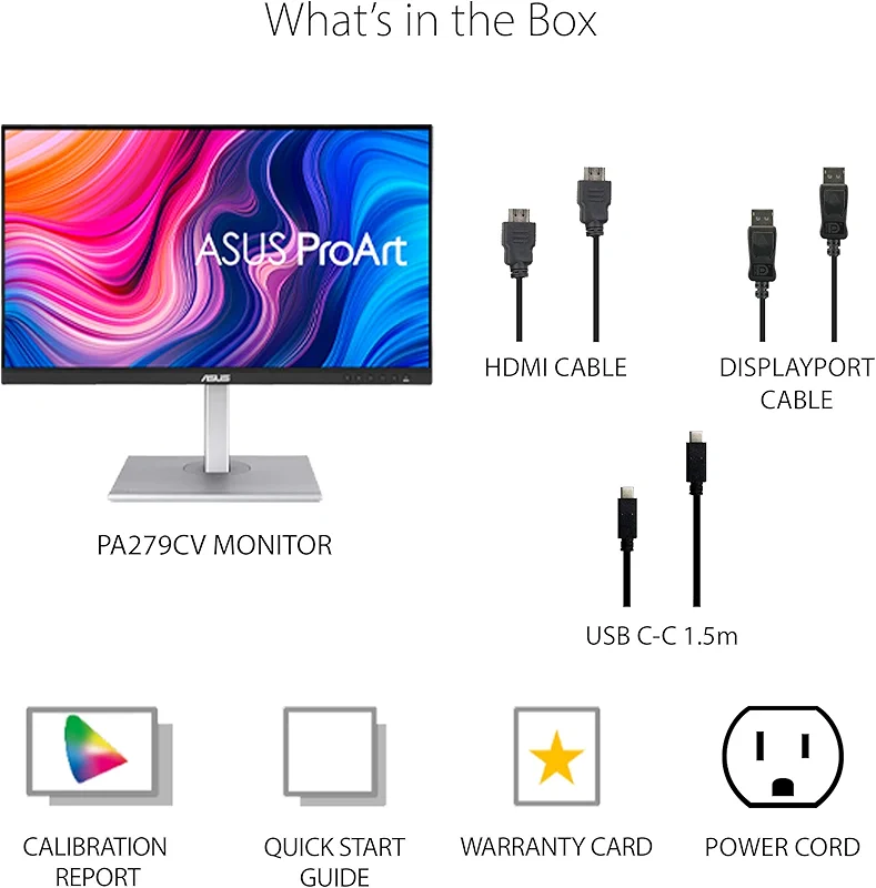 ASUS ProArt Display PA279CV 27” 4K HDR UHD (3840 x 2160) Monitor — image 2