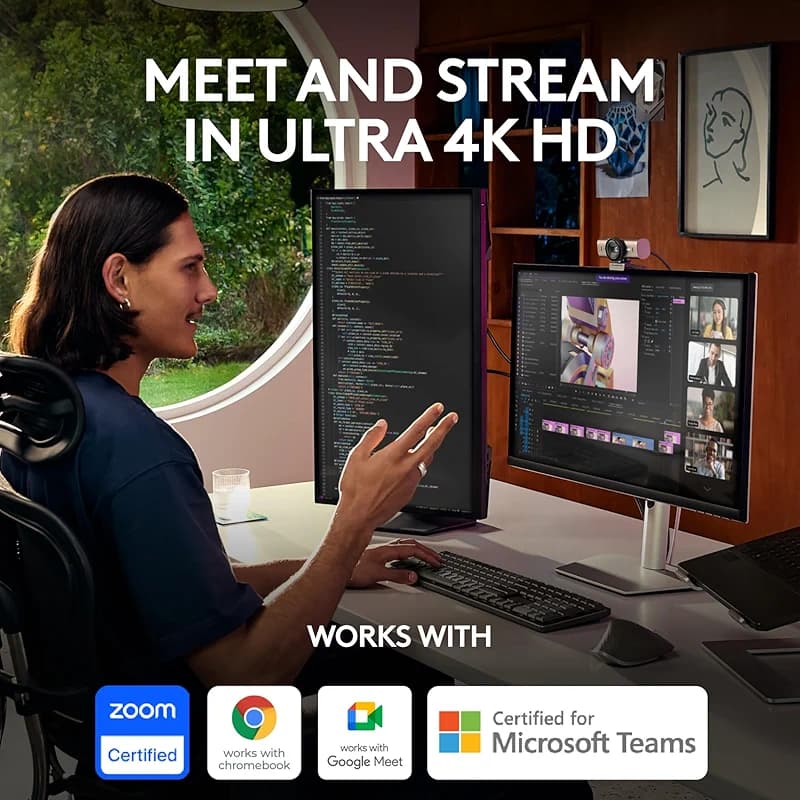 Logitech MX Brio Ultra HD 4K Webcam for Collaboration and Streaming — image 7