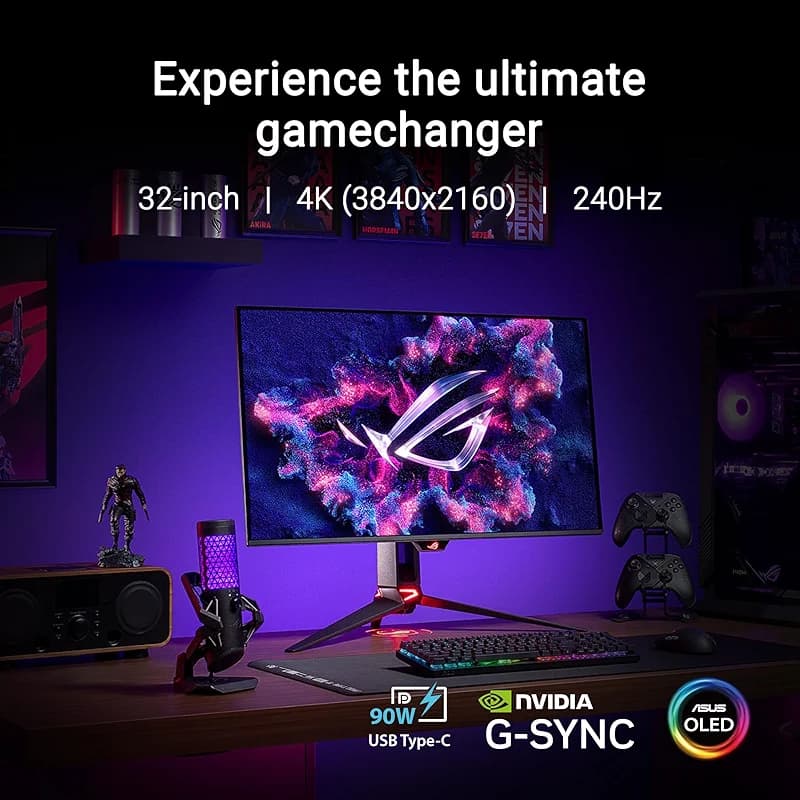 ASUS ROG Swift 32” 4K OLED Gaming Monitor (PG32UCDM) - UHD (3840 x 2160) — image 6