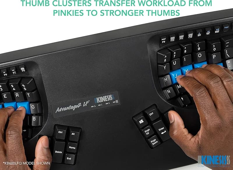 KINESIS Advantage2 Quiet LF Ergonomic USB Keyboard (KB600LFQ) — image 7