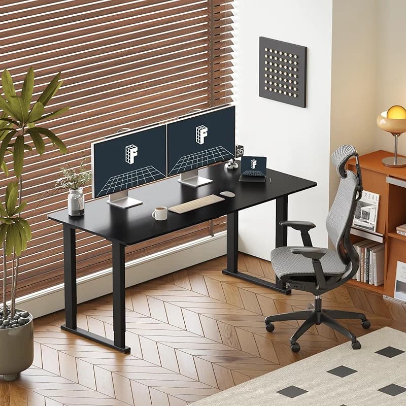 FLEXISPOT 4 Leg Standing Desk 71 x 32 Inch Electric Adjustable Height Sit — image 3