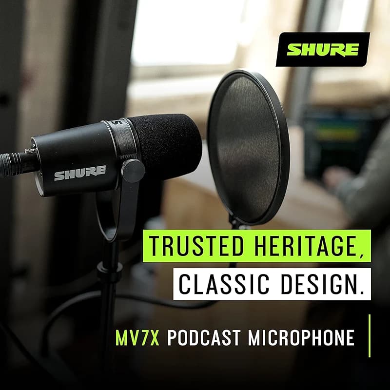 Shure MV7X XLR Dynamic Microphone – Voice-Isolating Cardioid Mic for — image 7